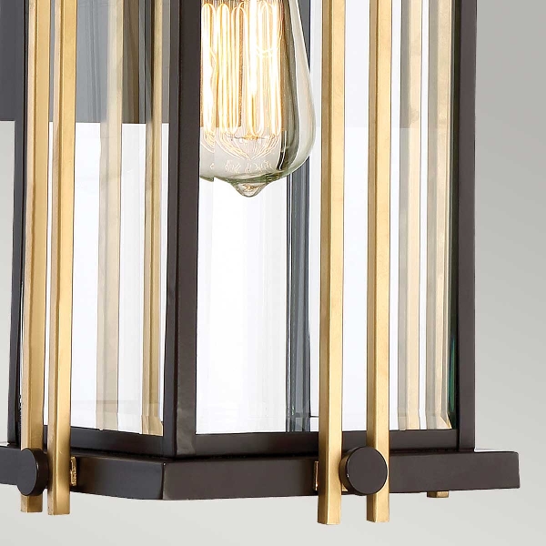 Goldenrod 1 Light Medium Wandlaterne - Western Bronze der Firma Elstead