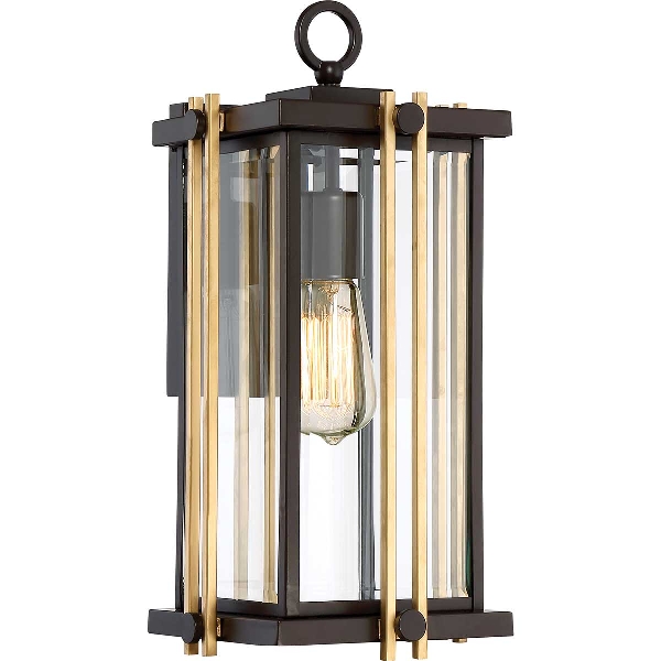 Goldenrod 1 Light Medium Wandlaterne - Western Bronze der Firma Elstead