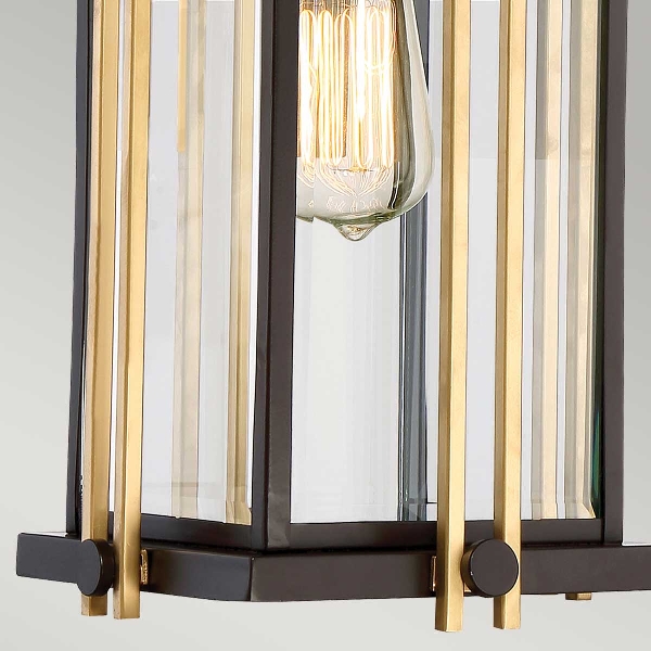 Goldenrod 1 Light Medium Kettenlaterne - Western Bronze der Firma Elstead