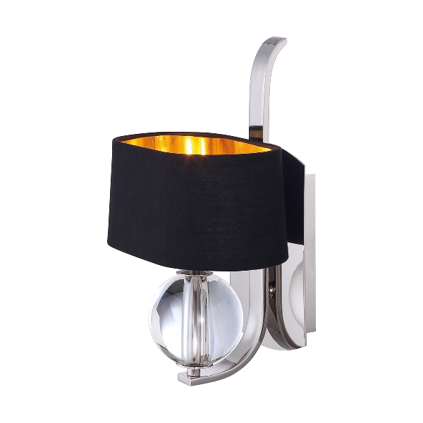 Gotham 1 leichte Wandleuchte - Imperial Silver der Firma Elstead