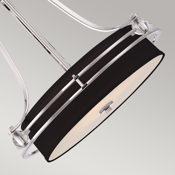 Gotham 4 Leuchtende Pendelleuchte - Imperial Silver der Firma Elstead