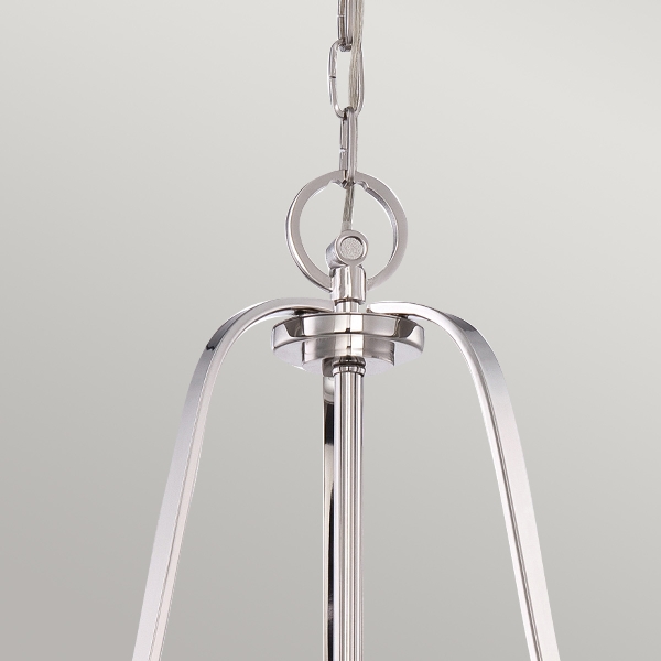 Gotham 4 Leuchtende Pendelleuchte - Imperial Silver der Firma Elstead