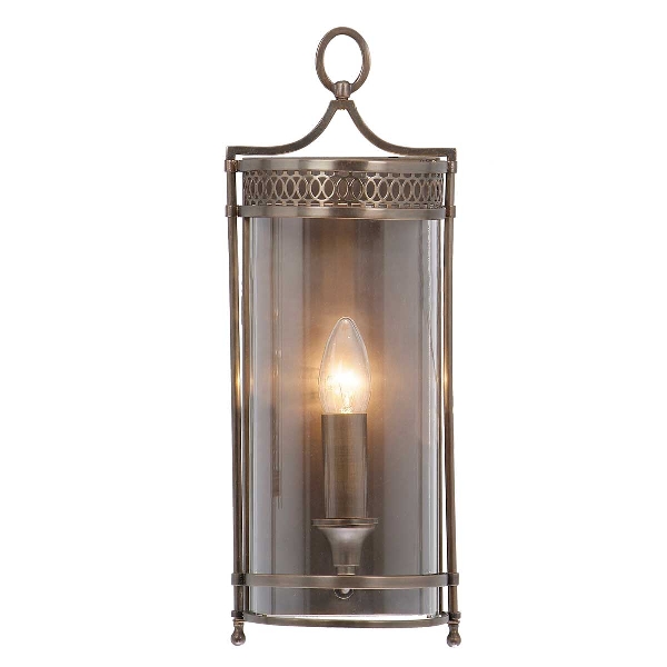 Guildhall 1 lt Wandleuchte - Dunkle Bronze der Firma Elstead