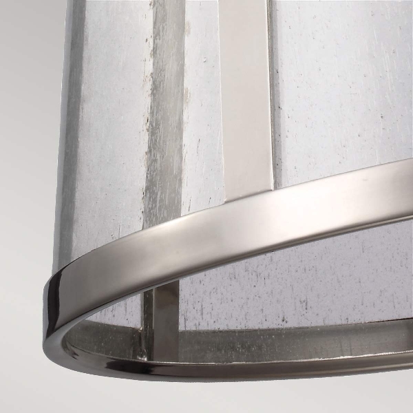 Harrow 1 Leuchte Medium Pendelleuchte - Nickel poliert der Firma Elstead