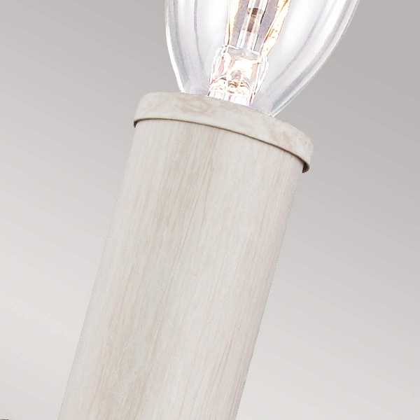Hartsville 1 leichte Wandleuchte - Chalk Washed/Beachwood der Firma Elstead