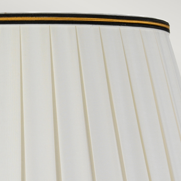 Sashi Tischlampe With Tall Empire Shade - Grün mit Gold und Braun mit Elfenbein mit Schwarz und Gold trim Schatten der Firma Elstead