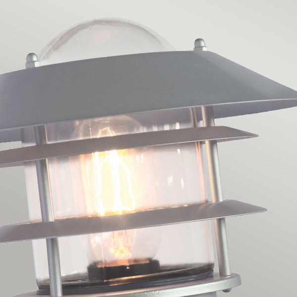 Helsingor 1 Licht PIR Wandlaterne - Silber der Firma Elstead