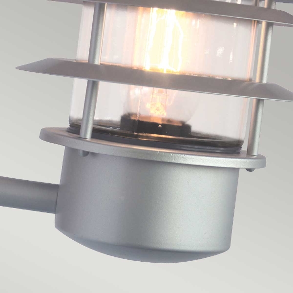 Helsingor 1 Licht PIR Wandlaterne - Silber der Firma Elstead