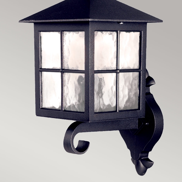 Winchester 1 Light Wall Up Laterne - Schwarz der Firma Elstead