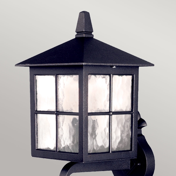 Winchester 1 Light Wall Up Laterne - Schwarz der Firma Elstead