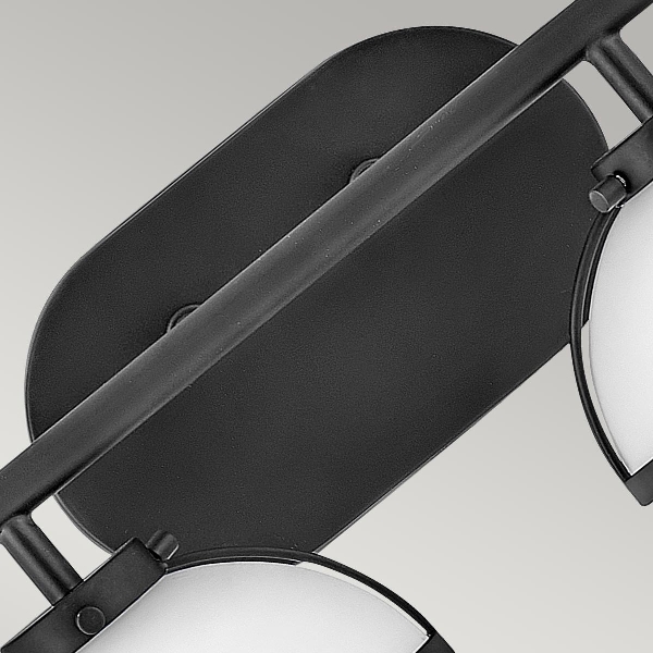 Hollis 2 Light Wandleuchte - Schwarz der Firma Elstead
