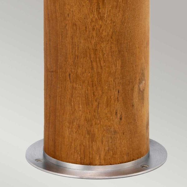 Hornsea 1 Lichtpoller - Teak mit Edelstahl der Firma Elstead