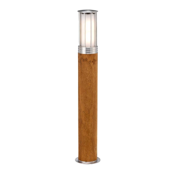 Hornsea 1 Lichtpoller - Teak mit Edelstahl der Firma Elstead