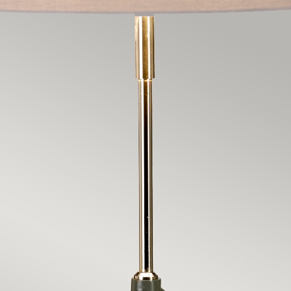 Vicenza Tischleuchte - Weiß poliertes Nickel der Firma Elstead