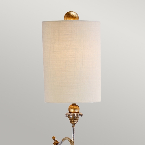 Tivoli Wandleuchte - Silber & Creme Patina der Firma Elstead