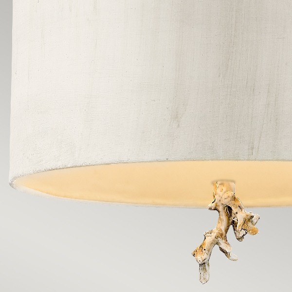 Trellis Pendelleuchte - Kitt Patina & Blattsilber der Firma Elstead