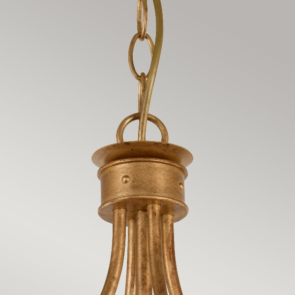 Windsor 4 Pendelleuchte - Gold Patina der Firma Elstead
