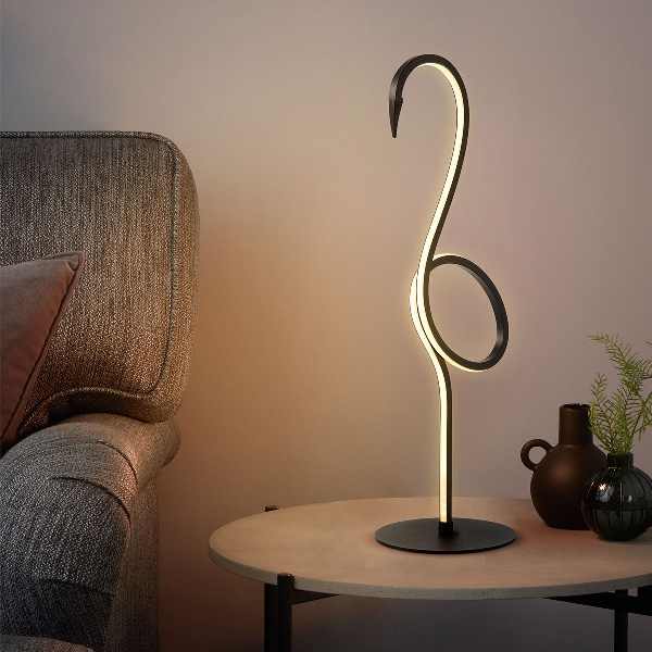 Flamingo LED-Tischlampe - Schwarz der Firma Elstead