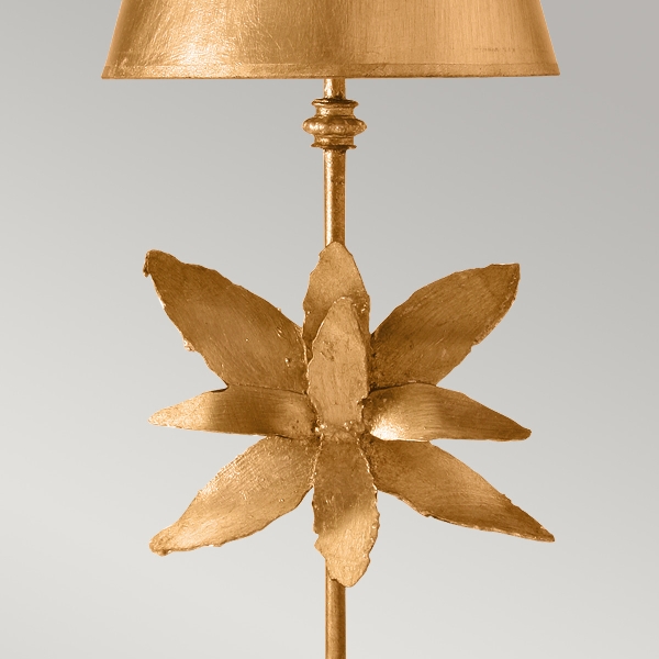 Azalea Tischlampe - Blattgold der Firma Elstead