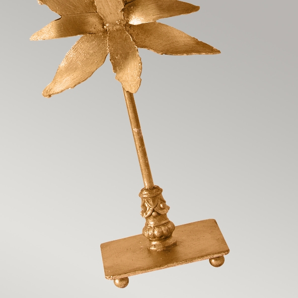 Azalea Tischlampe - Blattgold der Firma Elstead