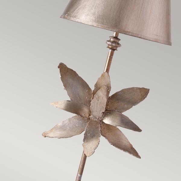 Azalea Tischlampe - Blattsilber der Firma Elstead