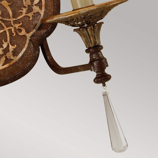 Marcella 2 Wandleuchte - Britische Bronze/Oxidierte Bronze der Firma Elstead