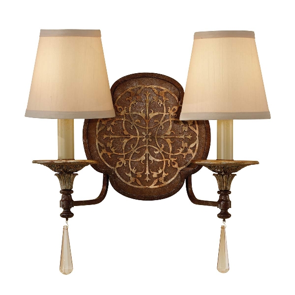 Marcella 2 Wandleuchte - Britische Bronze/Oxidierte Bronze der Firma Elstead