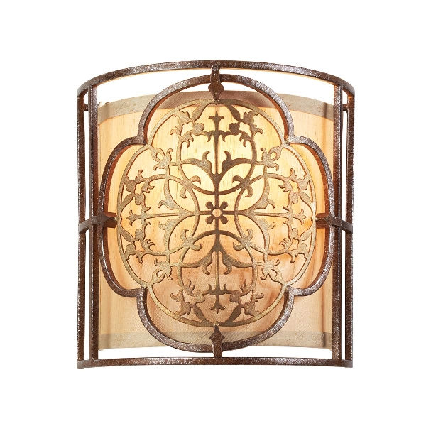 Marcella 1 Wandleuchte - Britische Bronze/Oxydierte Bronze der Firma Elstead