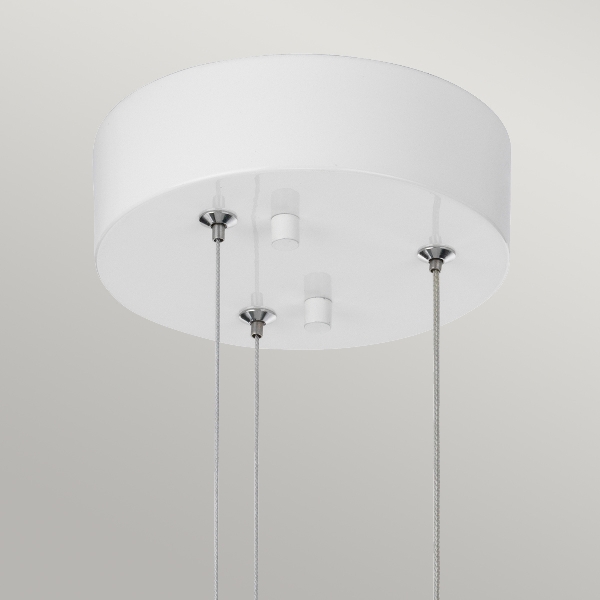 Europa 1 Large LED Pendelleuchte - Weiß lackiert der Firma Elstead