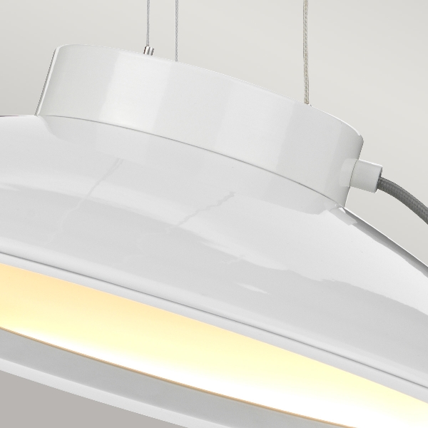 Europa 1 Large LED Pendelleuchte - Weiß lackiert der Firma Elstead