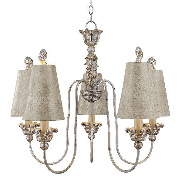 Elstead Remi 5 Licht Kronleuchter - Silber und Gold FB-REMI5