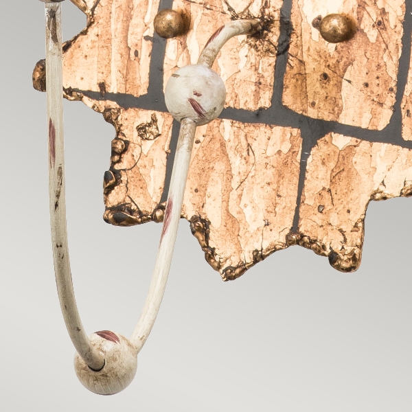 Venetian 1 Wandleuchte - Beige Patina & Gold der Firma Elstead