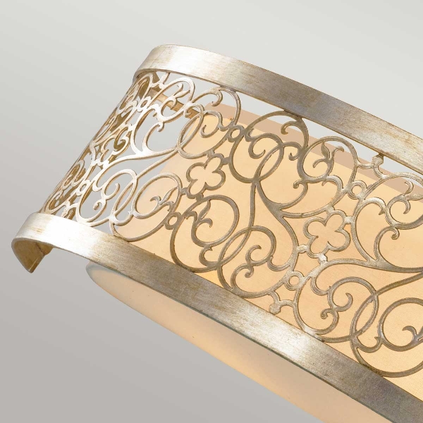 Arabesque 2 Wandleuchte - Blattsilber Patina der Firma Elstead