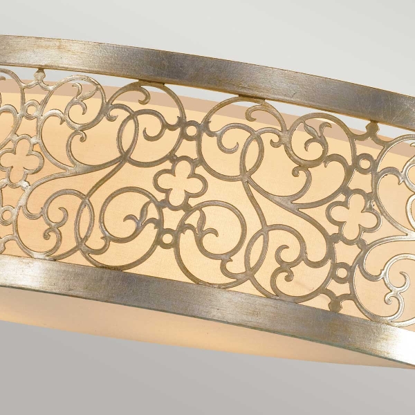 Arabesque 2 Wandleuchte - Blattsilber Patina der Firma Elstead