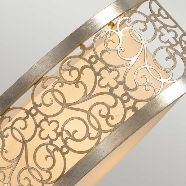 Arabesque 2 Wandleuchte - Blattsilber Patina der Firma Elstead