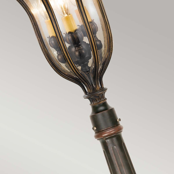 Baton Rouge 3 Lichtpoller - Walnuss der Firma Elstead