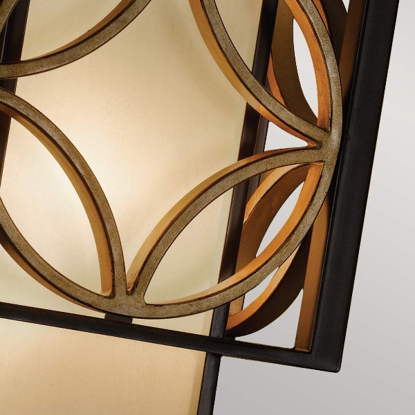 Remy 1 Wandleuchte - Heritage Bronze/Parissiene Gold der Firma Elstead