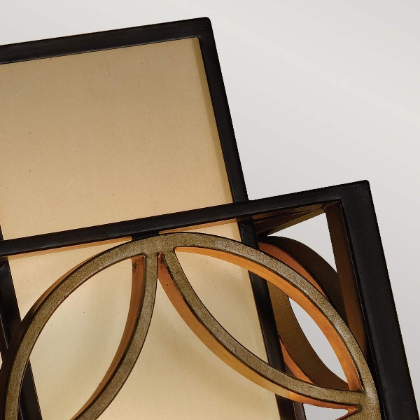 Remy 1 Wandleuchte - Heritage Bronze/Parissiene Gold der Firma Elstead