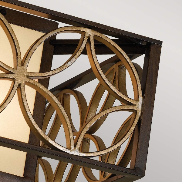 Remy 2 Flush - Heritage Bronze/Parissiene Gold der Firma Elstead