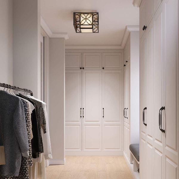 Remy 2 Flush - Heritage Bronze/Parissiene Gold der Firma Elstead