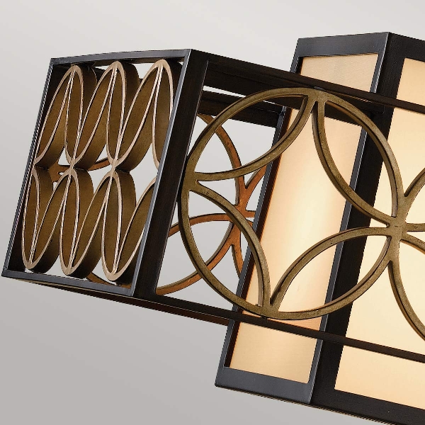 Remy 4-Pendelleuchte - Heritage Bronze/Parissiene Gold der Firma Elstead