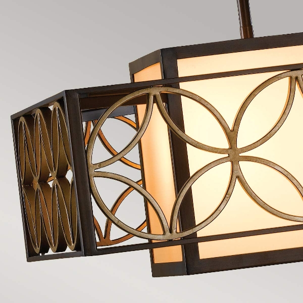 Remy 1 Pendelleuchte Kronleuchter - Heritage Bronze/Parissiene Gold der Firma Elstead