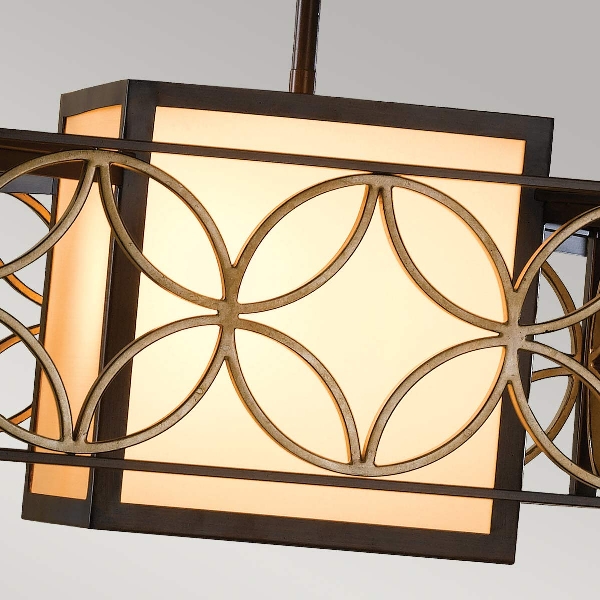 Remy 1 Pendelleuchte Kronleuchter - Heritage Bronze/Parissiene Gold der Firma Elstead