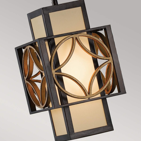 Remy 1 Pendelleuchte - Heritage Bronze/Parissiene Gold der Firma Elstead