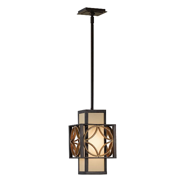 Elstead Remy 1 Pendelleuchte - Heritage Bronze/Parissiene Gold FE-REMY-P-C
