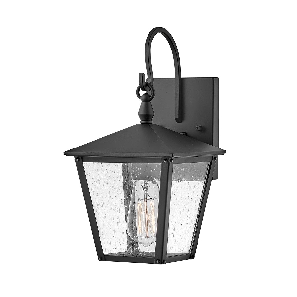 Huntersfield 1 Licht kleine Wandlaterne - Schwarz der Firma Elstead