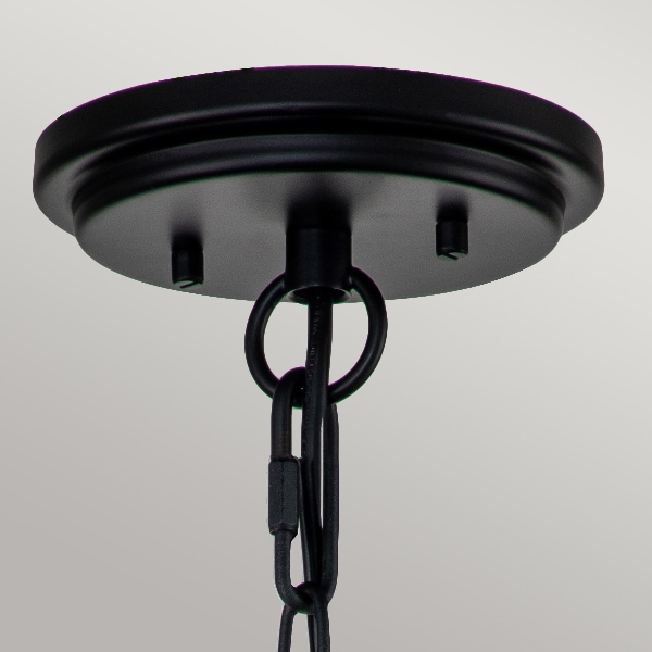 Huntersfield 1 Light Small Kettenlaterne - Schwarz der Firma Elstead