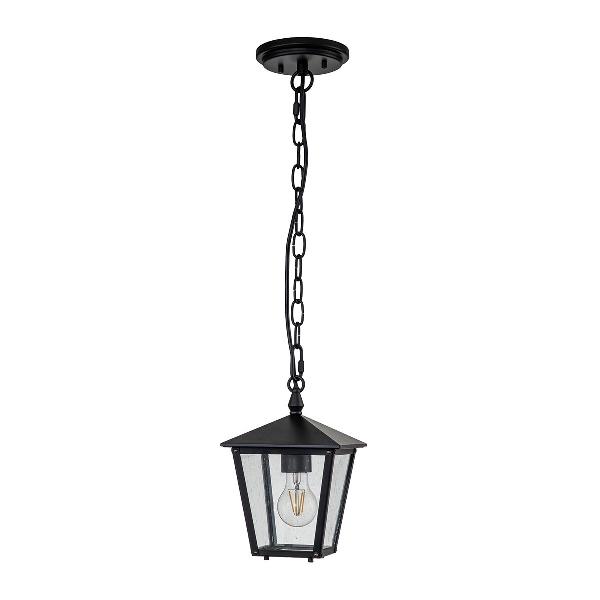 Huntersfield 1 Light Small Kettenlaterne - Schwarz der Firma Elstead