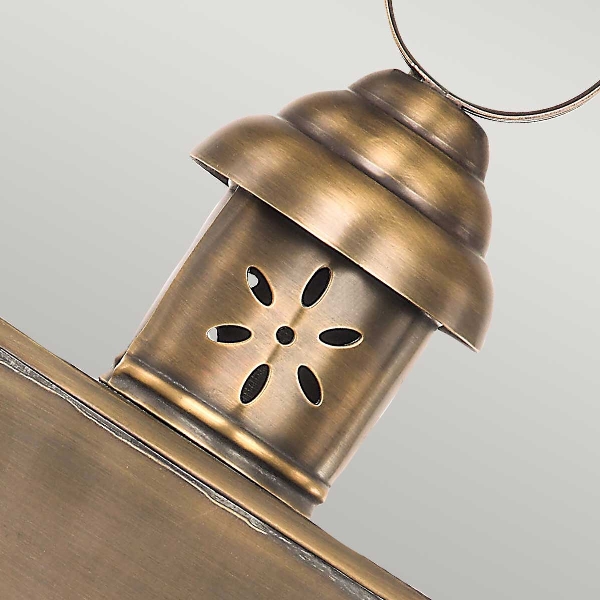 Hyde Park 1 Licht Wandlaterne - Aged Brass der Firma Elstead