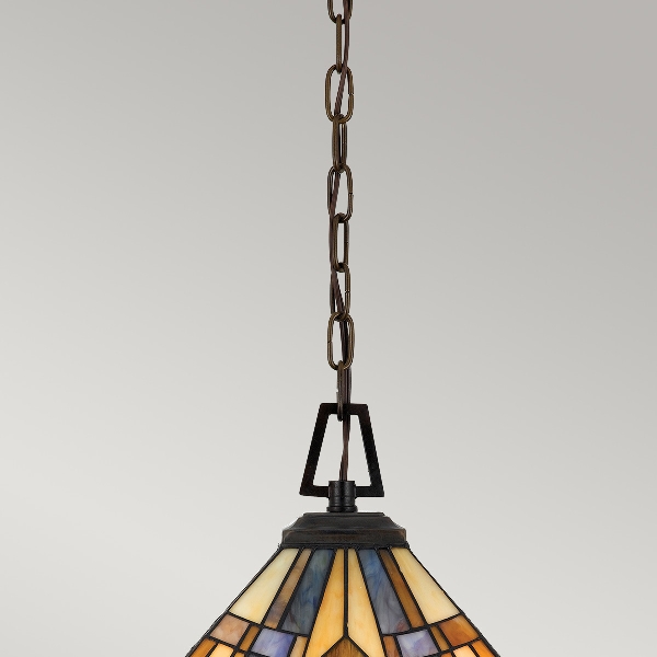 Inglenook 3 Leuchtende Pendelleuchte - A- Valiant Bronze der Firma Elstead
